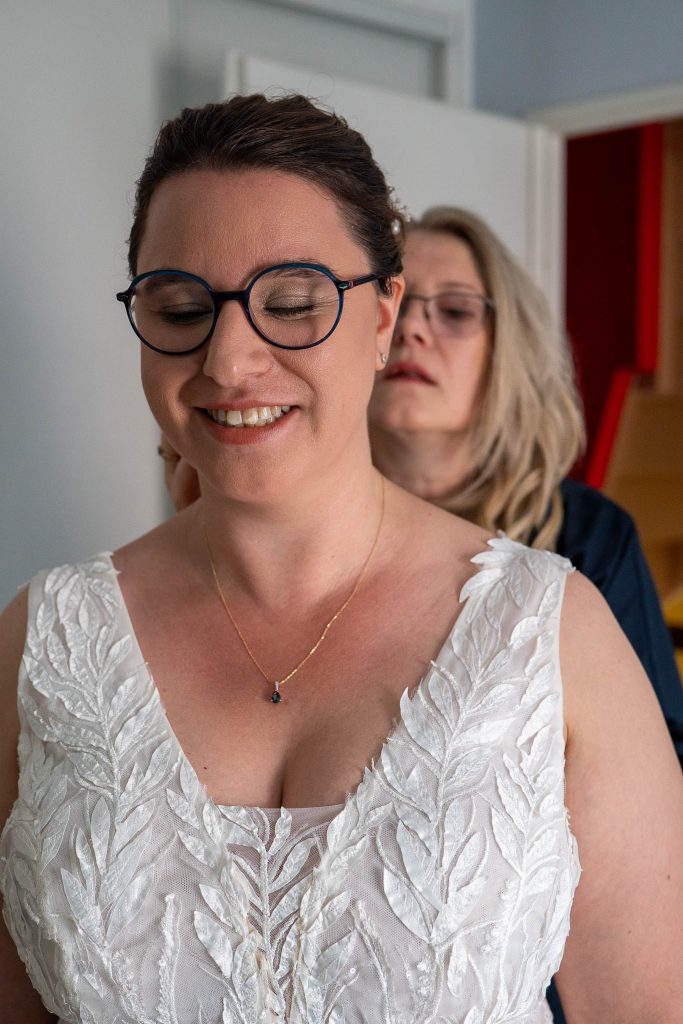 préparation mariée mariage Mélanie et Mickael