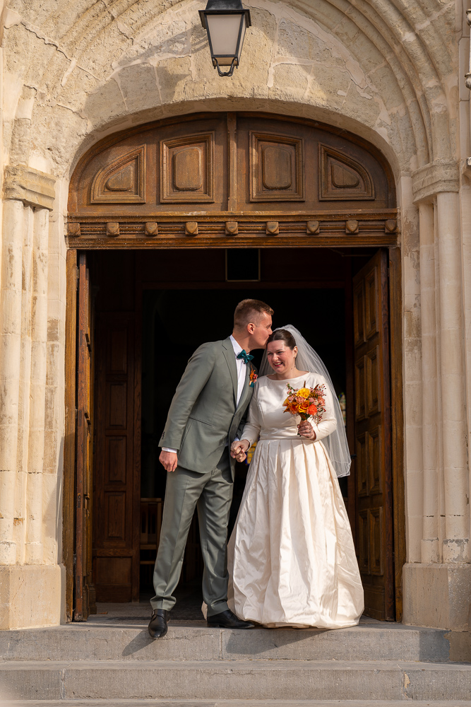 mariage Laure et Pierre sortie eglise